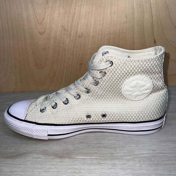 Converse Chuck Taylor CT All Star High Hautelook Texture Off White Women's 10 - Picture 7 of 11